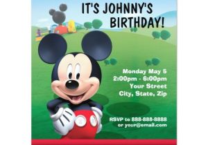 Zazzle Birthday Party Invitations Mickey Mouse Birthday Invitation
