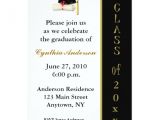Zazzle Graduation Invitations Cap Diploma Black Gold Graduation Invitation Zazzle