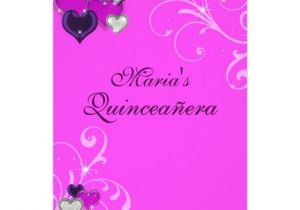 Zazzle Quinceanera Invitations Pink Quinceanera Invitation Pretty Hearts Zazzle