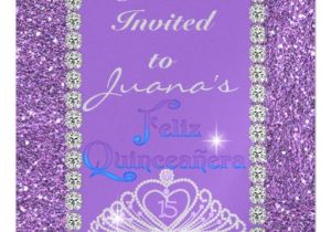 Zazzle Quinceanera Invitations Quinceanera Invitations Purple Bling Zazzle