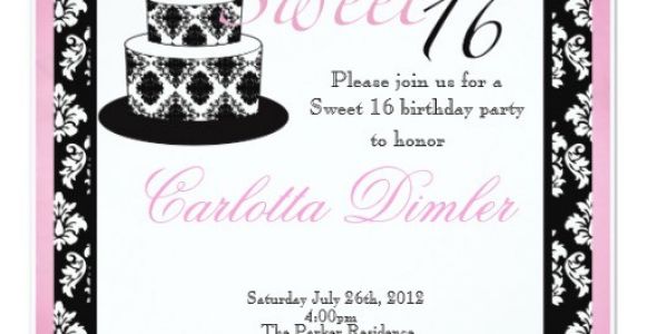 Zazzle Sweet 16 Birthday Invitations Sweet Sixteen Birthday Party Invitations