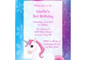 Zazzle Unicorn Birthday Invitations Unicorn Birthday Party Invitations