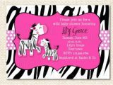 Zebra Baby Shower Invites Items Similar to Zebra Baby Shower Invitations On Etsy