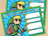 Zelda Party Invitations Free Printable Legend Of Zelda Birthday Invitation