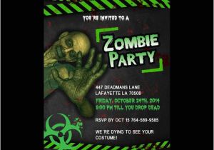 Zombie Baby Shower Invitations Zombie Birthday Invitations – Gangcraft