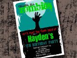 Zombie Party Invitation Template Zombie Birthday Party Invitation Printable