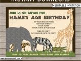 Zoo Animal Party Invitation Template Safari or Zoo Party Invitations Template Birthday Party