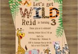 Zoo Animal Party Invitation Template Zoo Birthday Invitation Safari Birthday Invitation