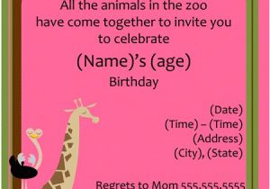 Zoo Birthday Invitation Template 37 Best Images About Zoo Party On Pinterest Jungle