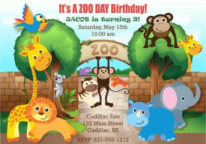 Zoo Birthday Invitation Template Zoo Birthday Invitation Best Party Ideas