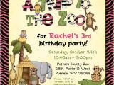 Zoo Birthday Invitation Template Zoo Birthday Invitations for Girl Free Printable