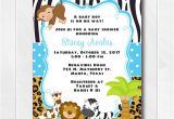 Zoo Birthday Party Invitation Template Jungle Safari Invitations for Boys Safari Baby Shower Invite