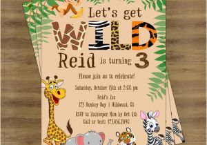 Zoo Birthday Party Invitation Template Safari Birthday Invitation Jungle Birthday Invitation Zoo