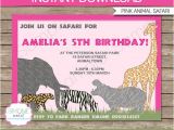 Zoo Birthday Party Invitation Template Zoo Invitation Template Safari Birthday Party by Simonemadeit
