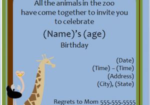 Zoo Party Invitation Template 40th Birthday Ideas Free Animal Birthday Invitation Templates
