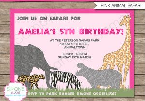 Zoo Party Invitation Template Free 7 Best Photos Of Free Printable Safari Animal Birthday