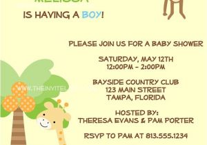 Zoo themed Baby Shower Invitations Items Similar to Jungle Baby Shower Invitations Safari