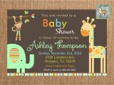 Zoo themed Baby Shower Invitations Zoo themed Baby Shower Invitation with by Rusticmadereflection