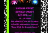 Zumba Party Invitation Template Join Us for This Animal Print Zumba Fundraising event On 8