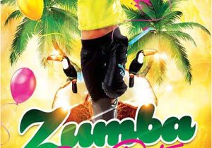 Zumba Party Invitation Template Zumba Dance Free Flyer and Poster Template Free Psd